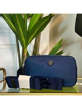 ADORABLE AUTHENTIC TORY BURCH NYLON BLUE BUM BAG NEW WITH TAGS!
